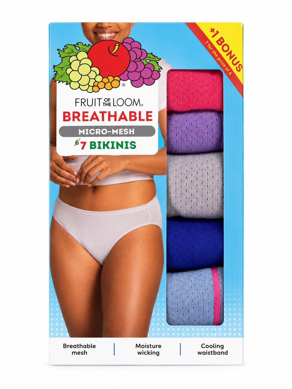 Fruit of the Loom Micro Mesh Bikinis